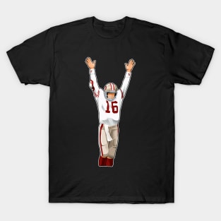 Joe Montana #16 Celebrates Touchdown T-Shirt